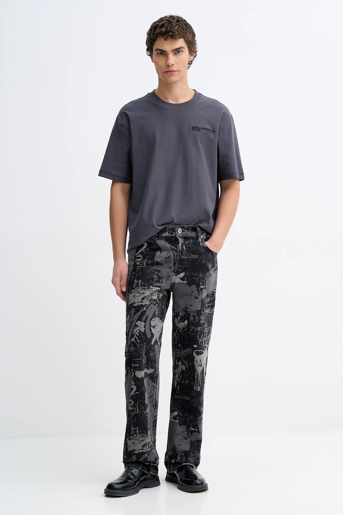 Karl Lagerfeld Jeans t-shirt bawełniany B1M17072 szary SS26