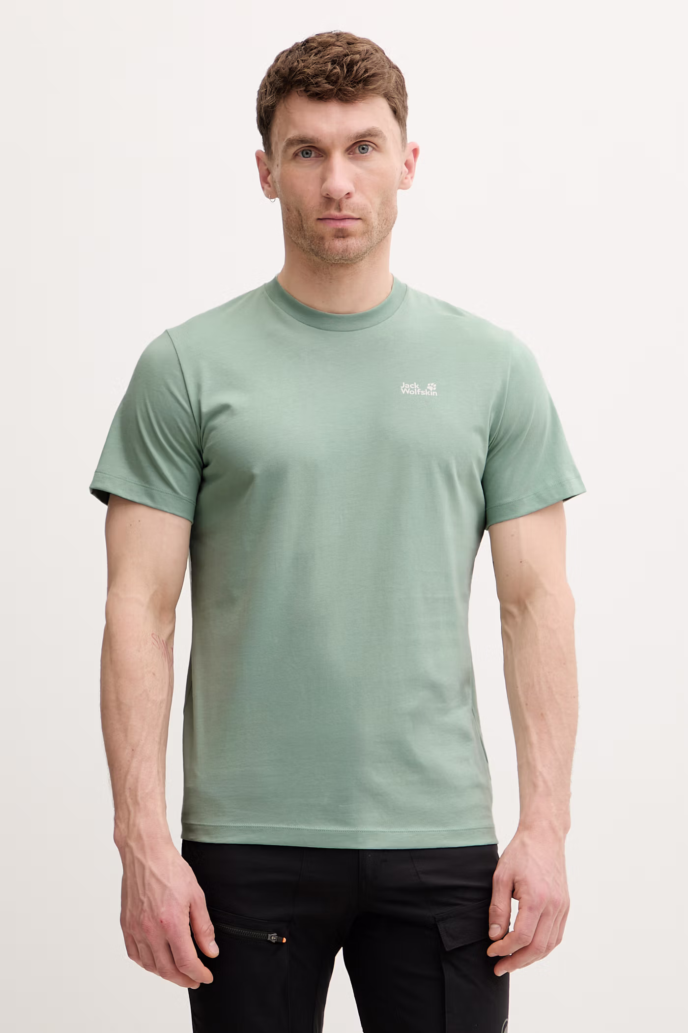 Jack Wolfskin tricou pentru bărbați, din bumbac Essential verde A65917