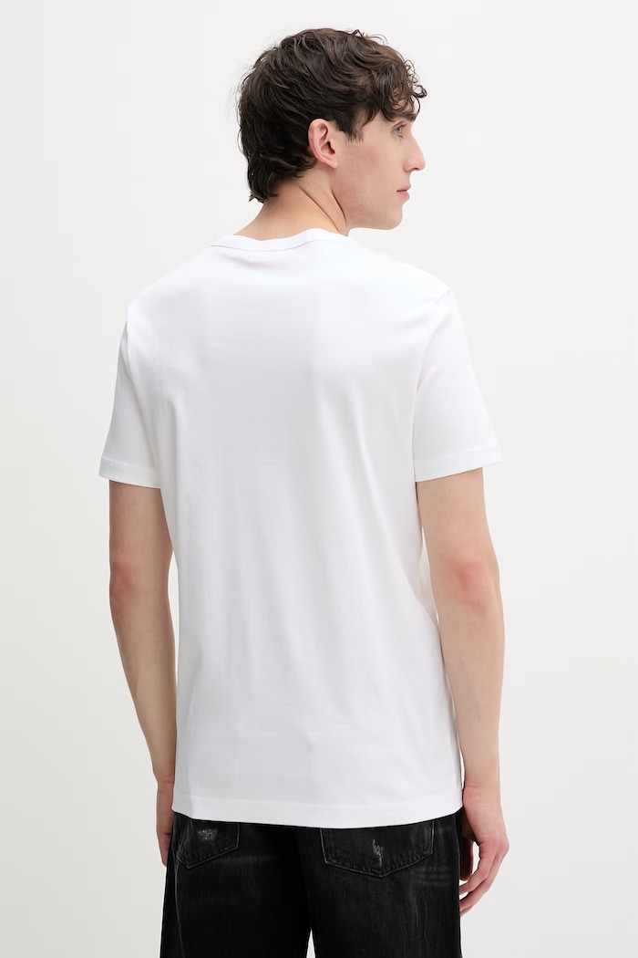 Îmbrăcăminte Diesel tricou pentru bărbați, din bumbac T-MIEGOR-K77 A14819.0PJBG alb