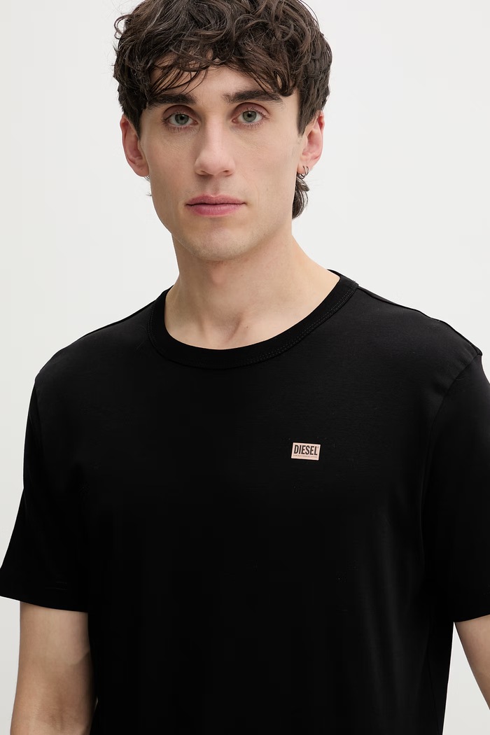 Diesel tricou pentru bărbați, din bumbac T-MIEGOR-K77 negru A14819.0PJBG