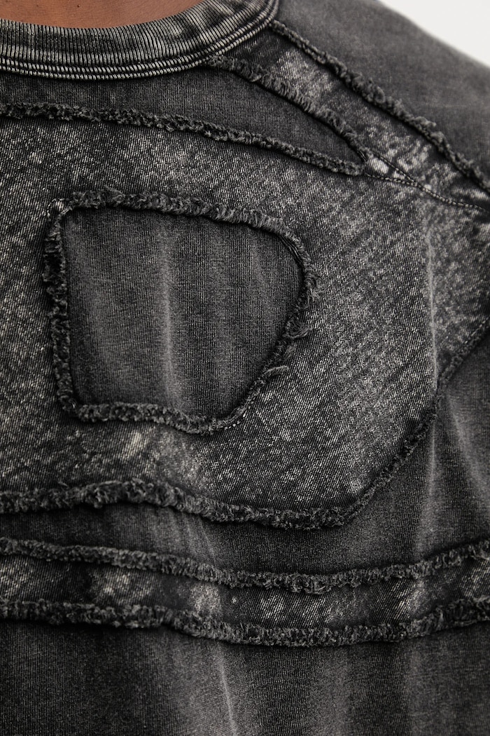 Diesel T-shirt férfi pamut T-BOXT-DEN A19545.0HGBX szürke