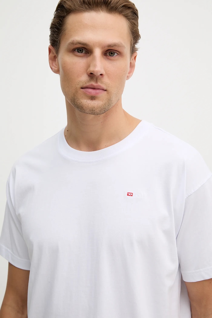Diesel t-shirt T-NORM-MICRODIV fehér A20198.0NIAX