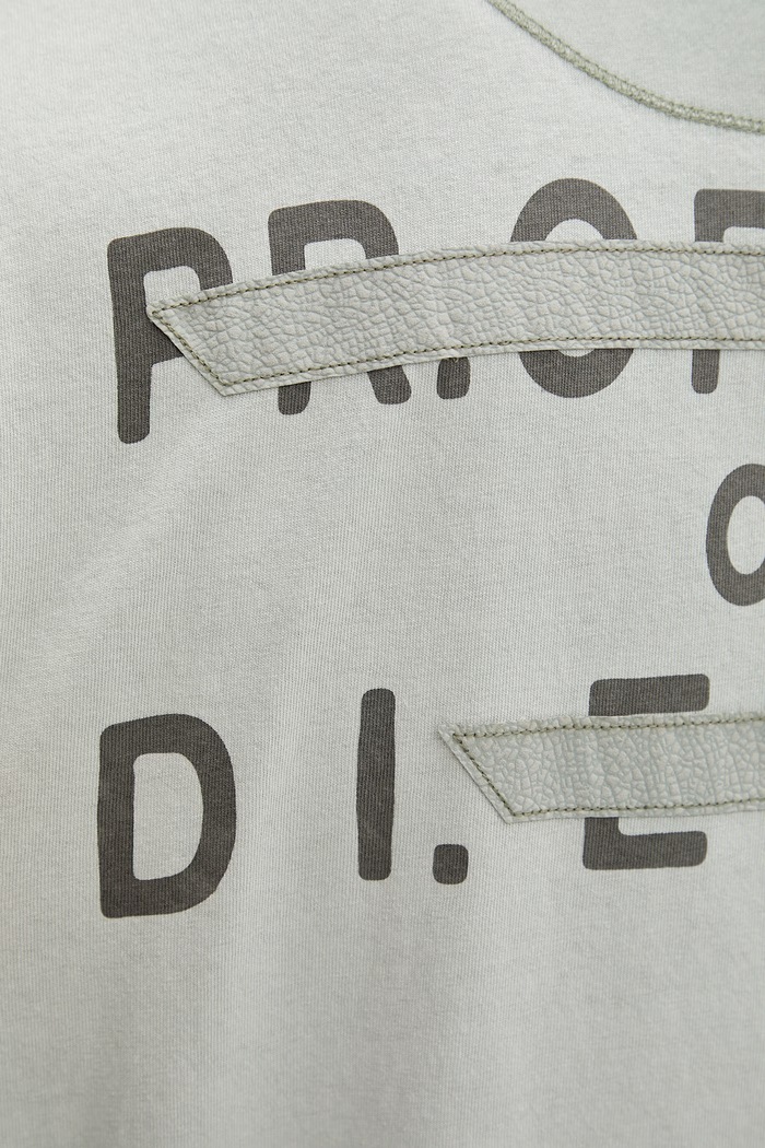 Diesel T-shirt męski bawełniany T-LOOK A20226.0QMBT zielony