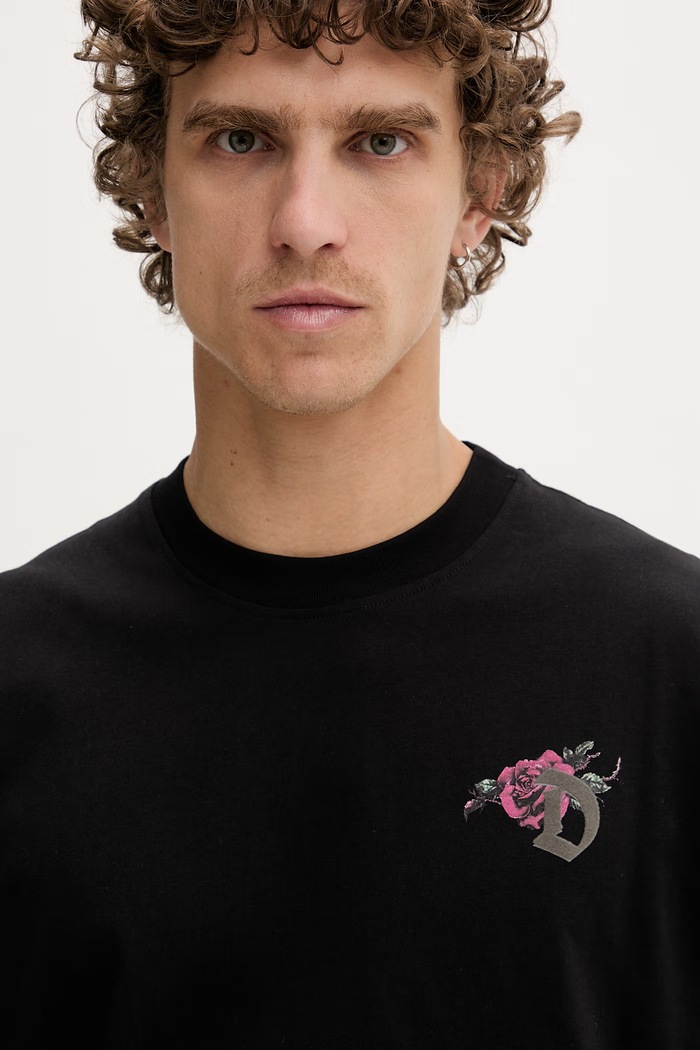 Diesel t-shirt férfi pamut T-BOGGY-V4 fekete A22497.0PLAT