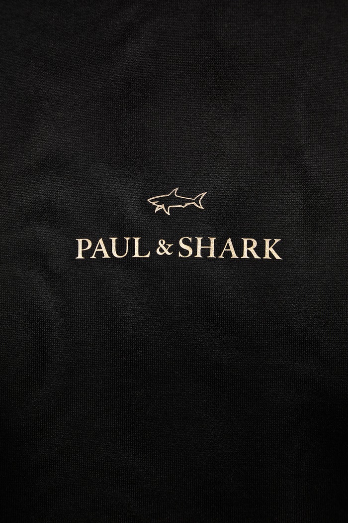 Bavlnené tričko Paul&Shark 99311008 čierna