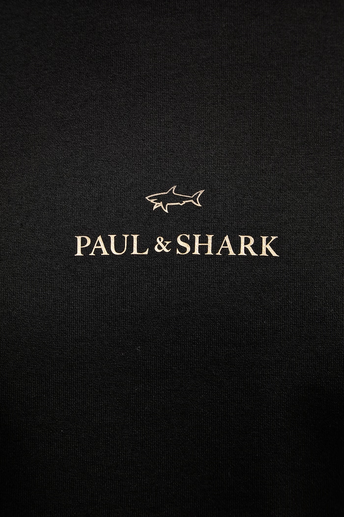 Bavlnené tričko Paul&Shark 99311008 čierna