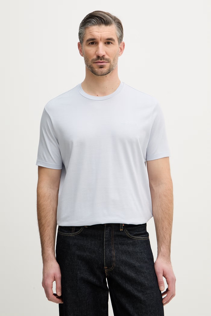 Paul&Shark tricou din bumbac uni albastru 26411014