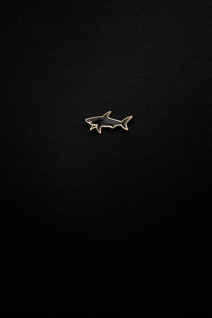 Bavlnené tričko Paul&Shark 26411016 čierna