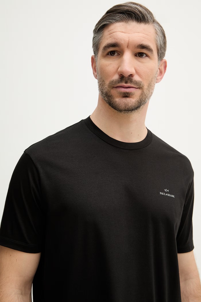 Paul&Shark tričko pánske s lyocellom čierna 26411041