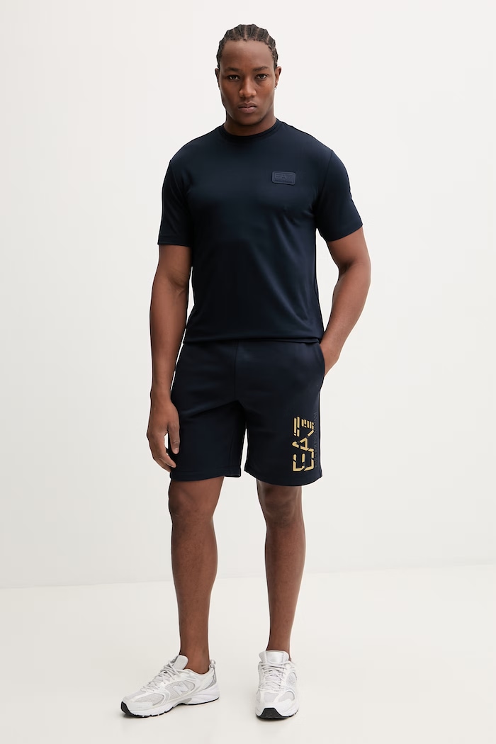 Tričko EA7 Emporio Armani AF13862.7M001357 tmavomodrá SS26