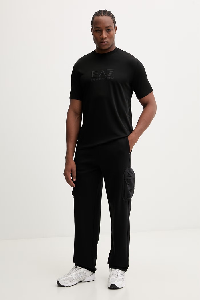 Kratka majica EA7 Emporio Armani AF13862.7M001358 črna SS26