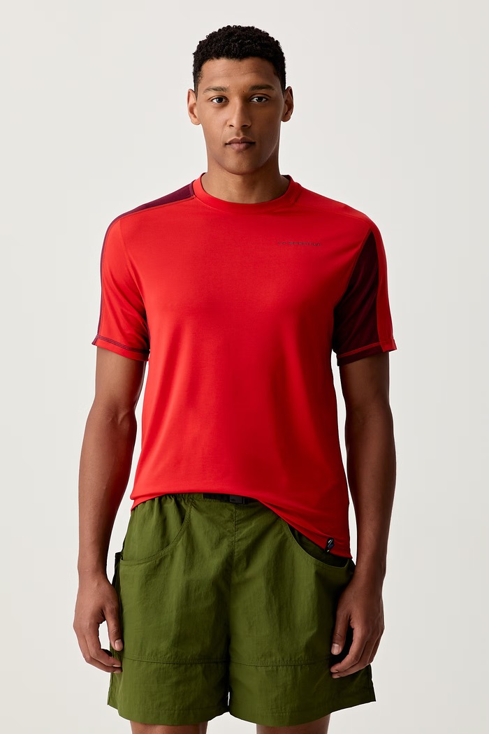 La Sportiva T-shirt αθλητικό Ανδρικό Just Right κόκκινο ZACT251