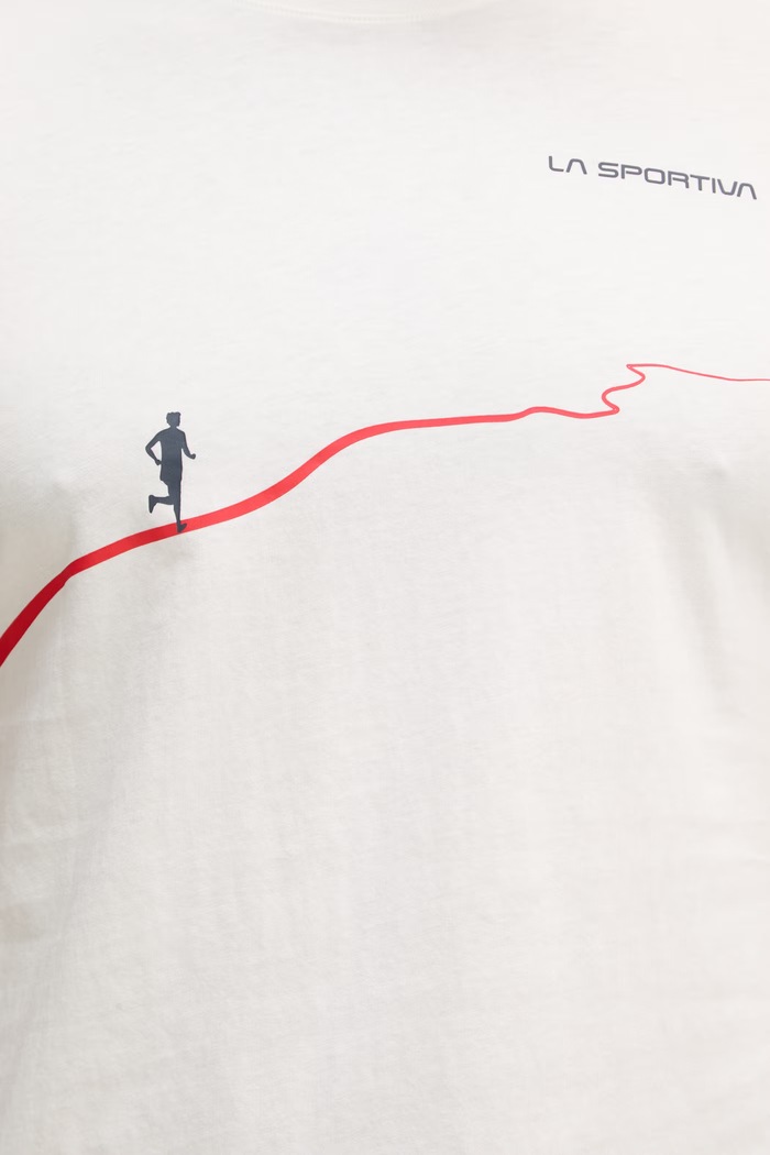 La Sportiva T-shirt sportowy męski bawełniany Trail ZACT165 beżowy