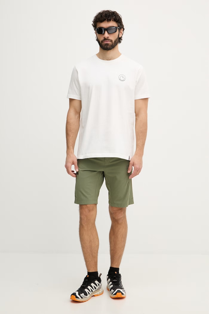 La Sportiva Tricou sport bărbătesc din bumbac Circle Logo ZACT244 bej SS26