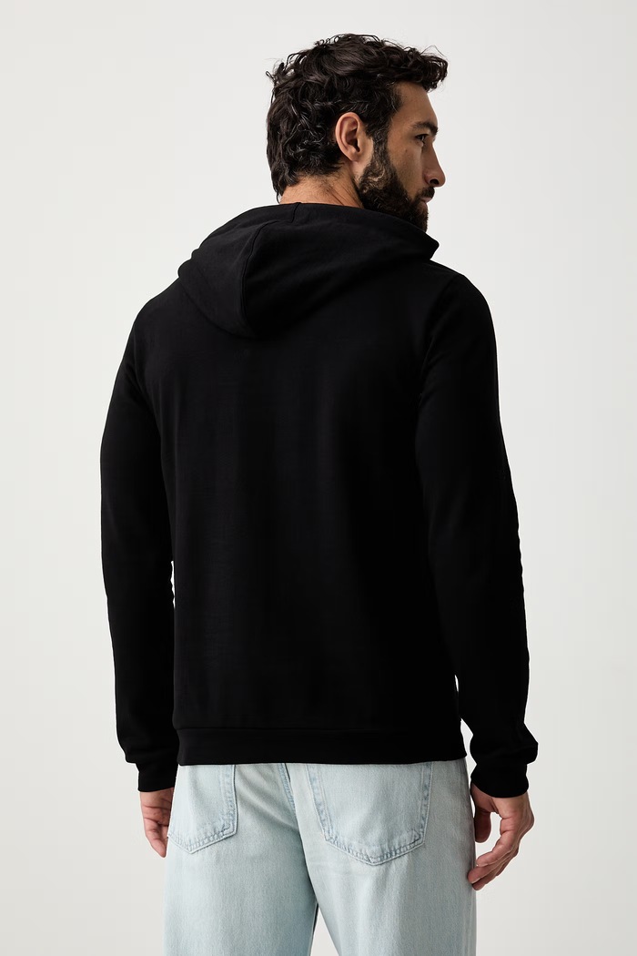 Odzież EA7 Emporio Armani bluza z kapturem męska bawełniana AF22266.7M001413 czarny