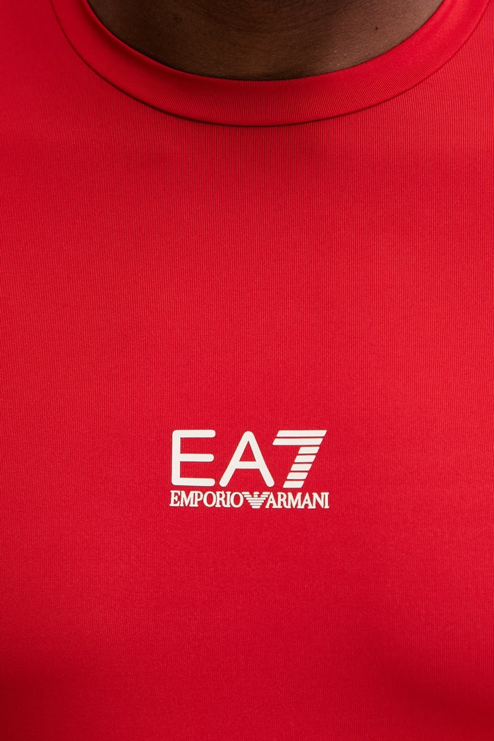 Kratka majica za vadbo EA7 Emporio Armani AF24495.7M000291 rdeča