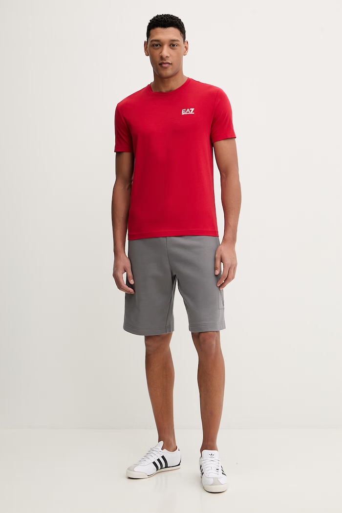 Tričko EA7 Emporio Armani PJVQZ.8NPT26 červená SS26