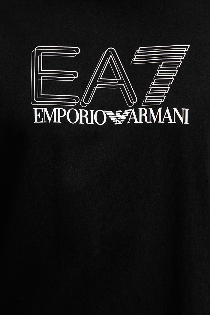 Bavlnené tričko EA7 Emporio Armani AF10375.7M001309 čierna