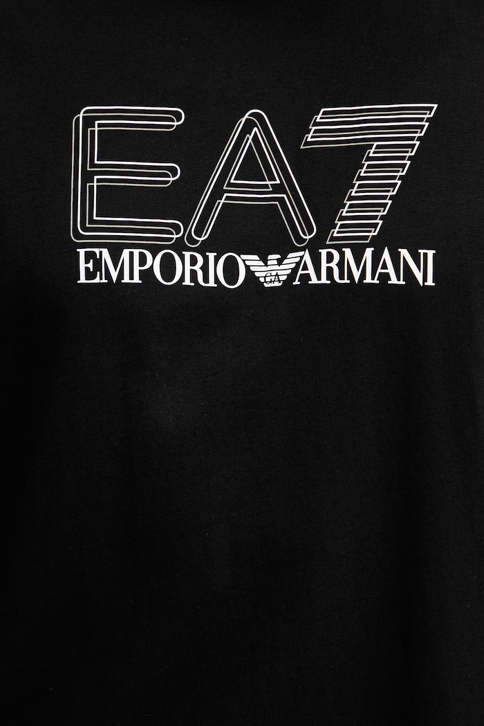 Bavlnené tričko EA7 Emporio Armani AF10375.7M001309 čierna