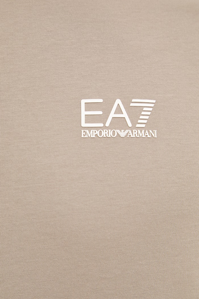 EA7 Emporio Armani kratka majica moška bombažna AF10375.7M001624 rjava