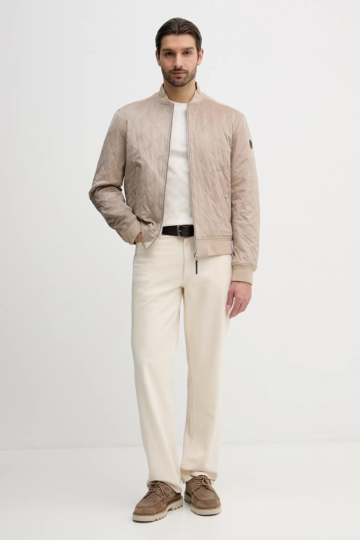 Joop! tricou din bumbac 30100492 bej SS26