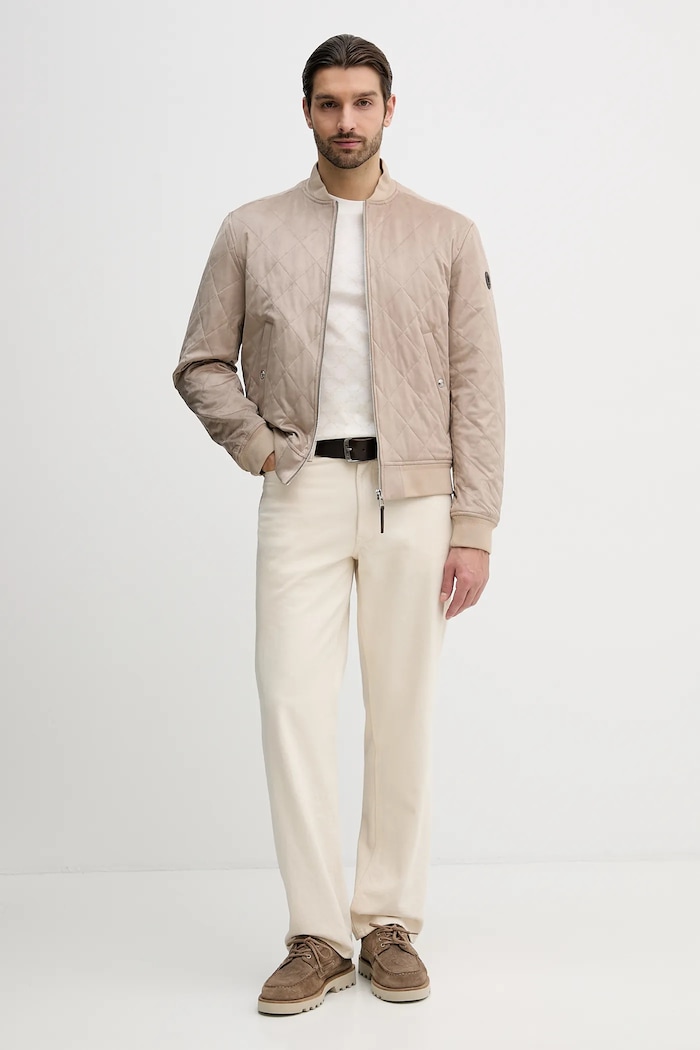 Joop! tricou din bumbac 30100492 bej SS26