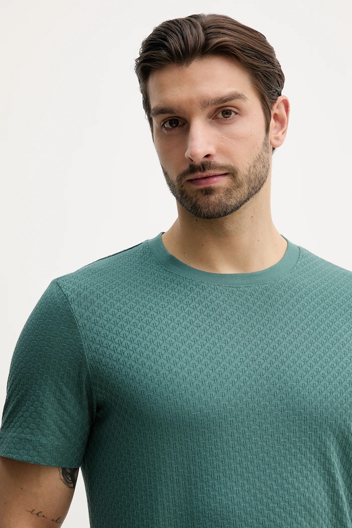 Joop! tricou din bumbac turcoaz 30100493