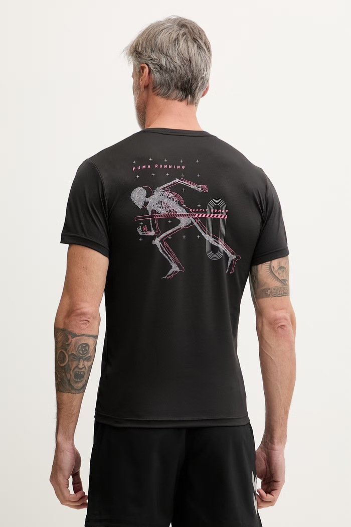 Puma trening kratka majica moška Illustration Graphic črna 528446