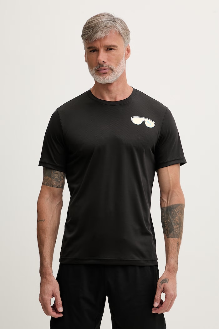 Odzież Puma T-shirt treningowy męski Run Nitro Graphic 528449 czarny