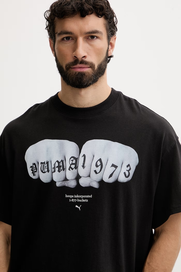 Puma tričko pánske bavlnené Swish čierna 634658