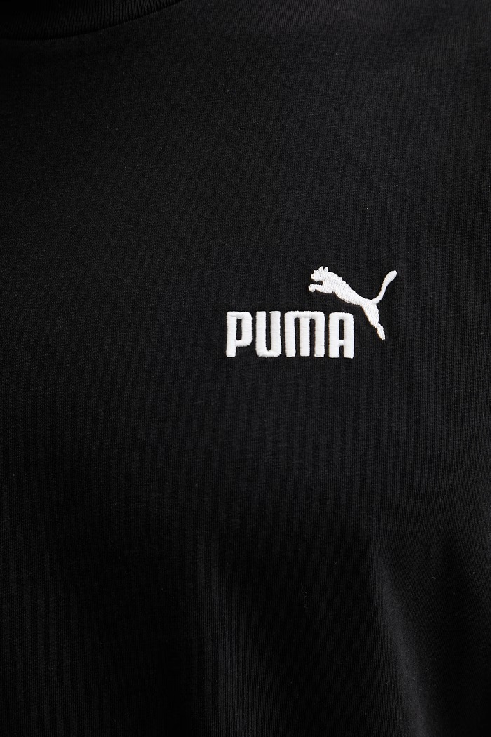 Puma мъжка памучна тениска Essential Logo 682626 черен