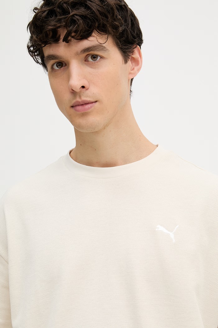 Puma kratka majica moška bombažna Essential elevated bež 692018