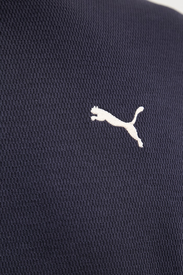 Puma kratka majica moška z bombažem Essential elevated 692018 mornarsko modra