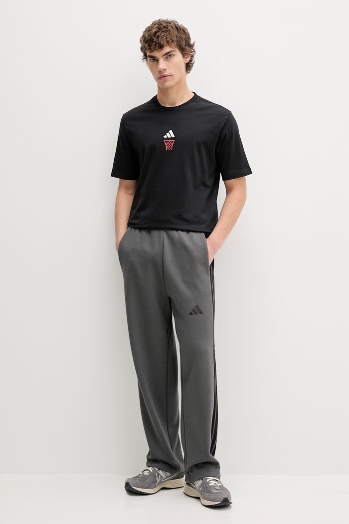 adidas t-shirt bawełniany The Anx Hoop JZ5044 czarny SS26