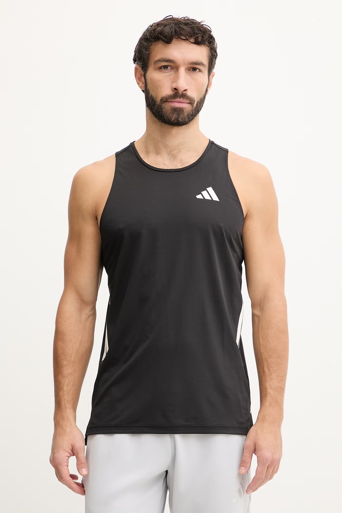 adidas Performance tricou de alergare adi365 print negru JZ6544