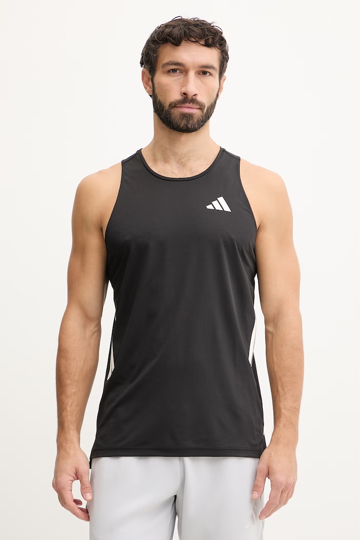adidas Performance tricou de alergare adi365 print negru JZ6544