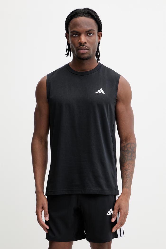 Μπλουζάκι προπόνησης adidas Performance στάμπα μαύρο KA3523