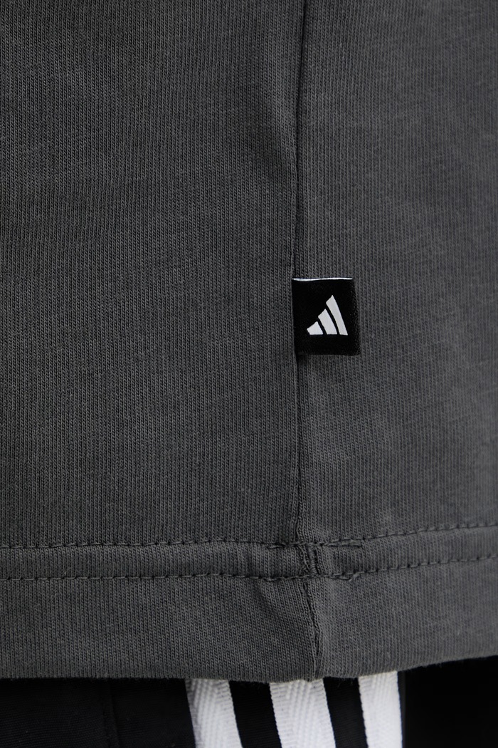 Bavlnené tričko adidas Coffee Cafe KB2502 sivá