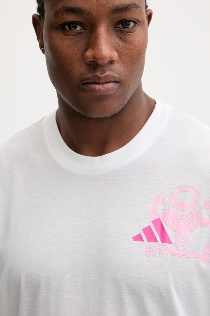 Μπλουζάκι προπόνησης adidas Performance λευκό KB9411
