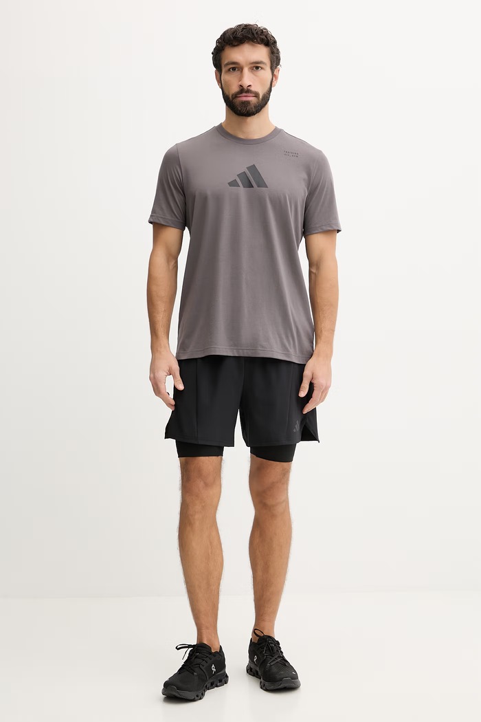 Спортна тениска adidas Performance KB9455 кафяв SS26