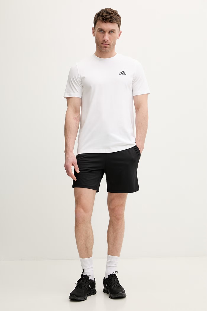 adidas Performance tričko pánske bavlnené KB9492 béžová SS26