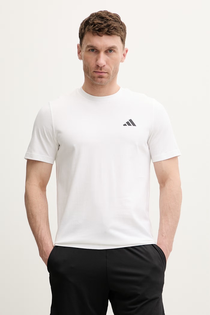 Oblečenie adidas Performance tričko pánske bavlnené KB9492 béžová
