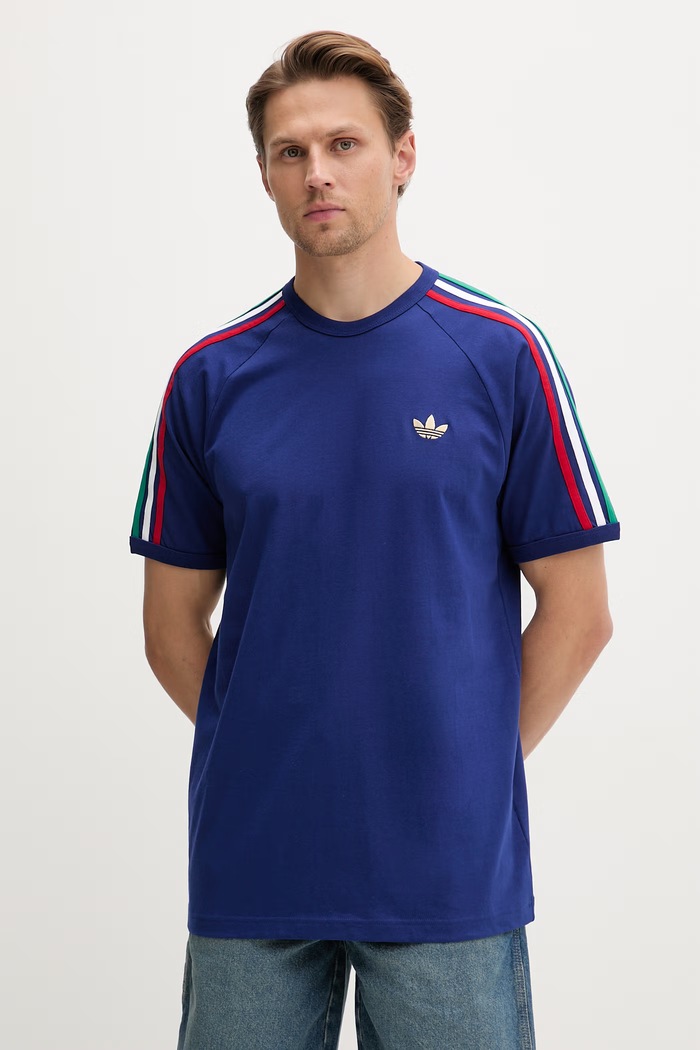 adidas Originals tričko pánske bavlnené tmavomodrá KC8641