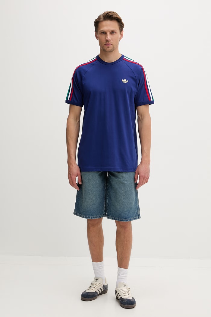 adidas Originals tričko pánske bavlnené KC8641 tmavomodrá SS26