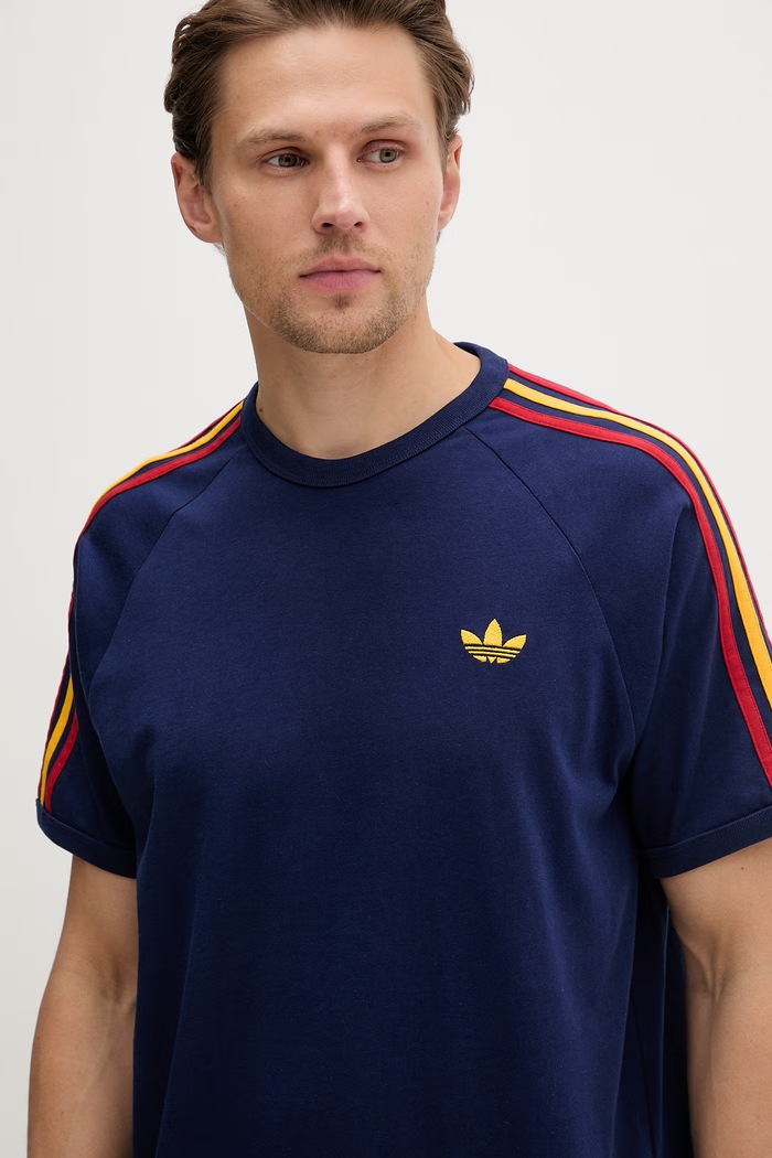 adidas Originals oversize tričko pánske bavlnené tmavomodrá KC8642