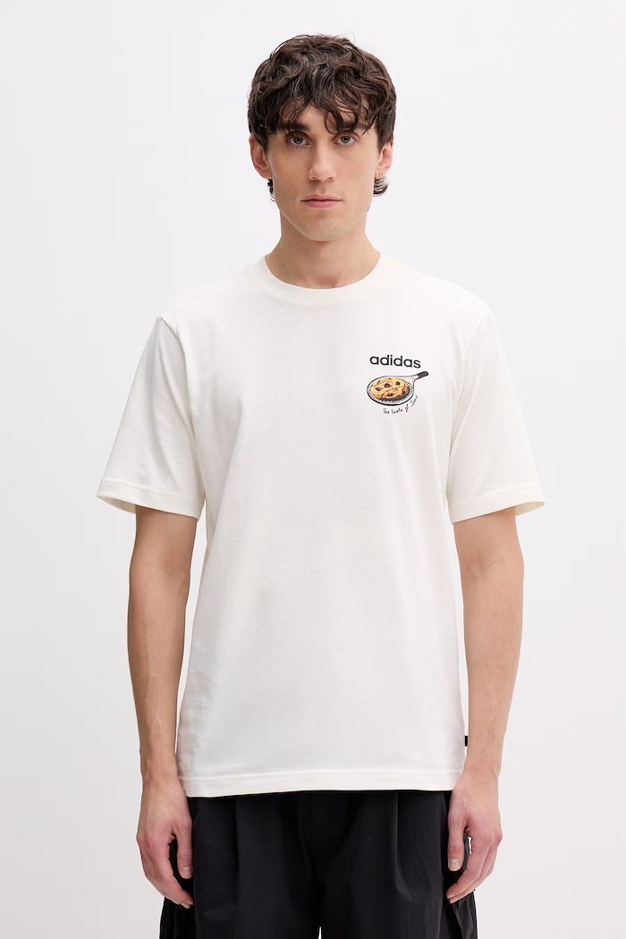 adidas T-shirt Ανδρικό βαμβακερό Cookie μπεζ KD3931