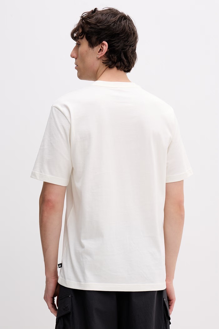 Ρούχα adidas T-shirt Ανδρικό βαμβακερό Cookie KD3931 μπεζ