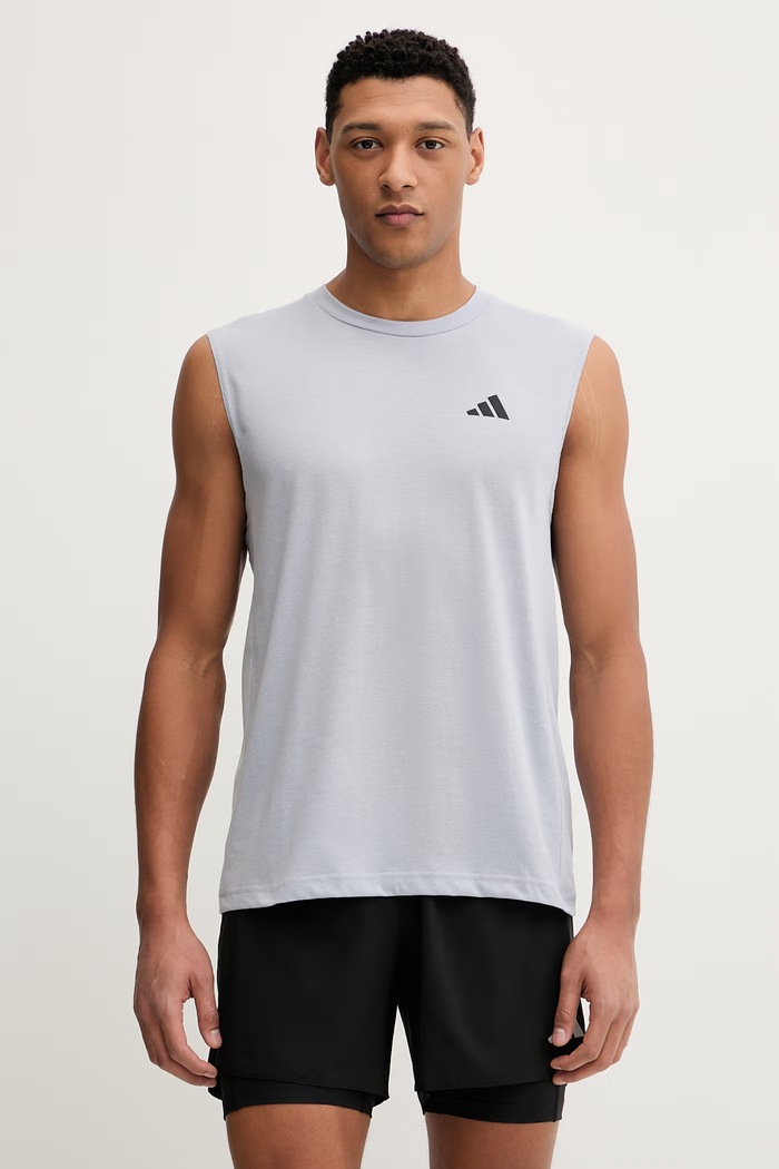 Tréningové tričko adidas Performance jednofarebný modrá KD5427