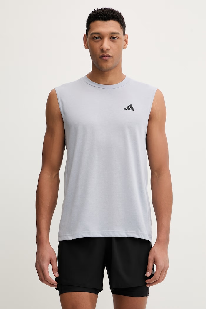 Tréningové tričko adidas Performance jednofarebný modrá KD5427