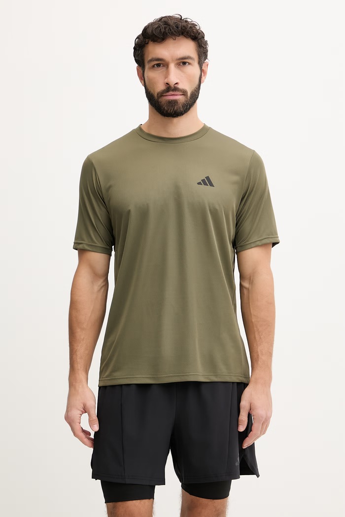 adidas Performance tricou de antrenament print verde KD5461